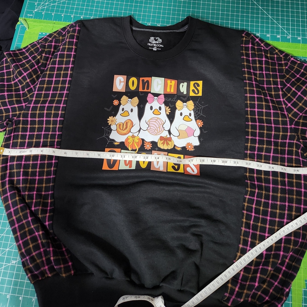 Upcycled Oversized Halloween Sweatshirt - Picture 4 of 5